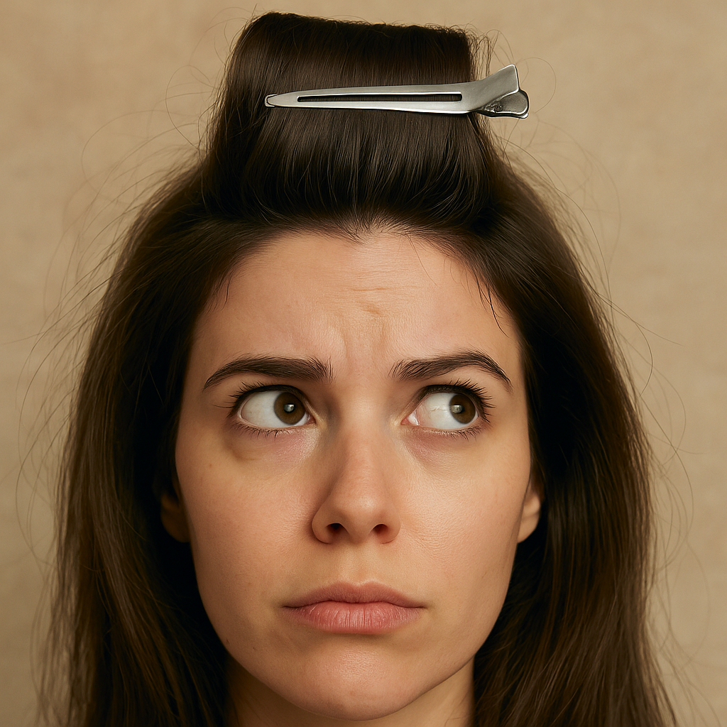 Clip your crown while it cools, not while it dries