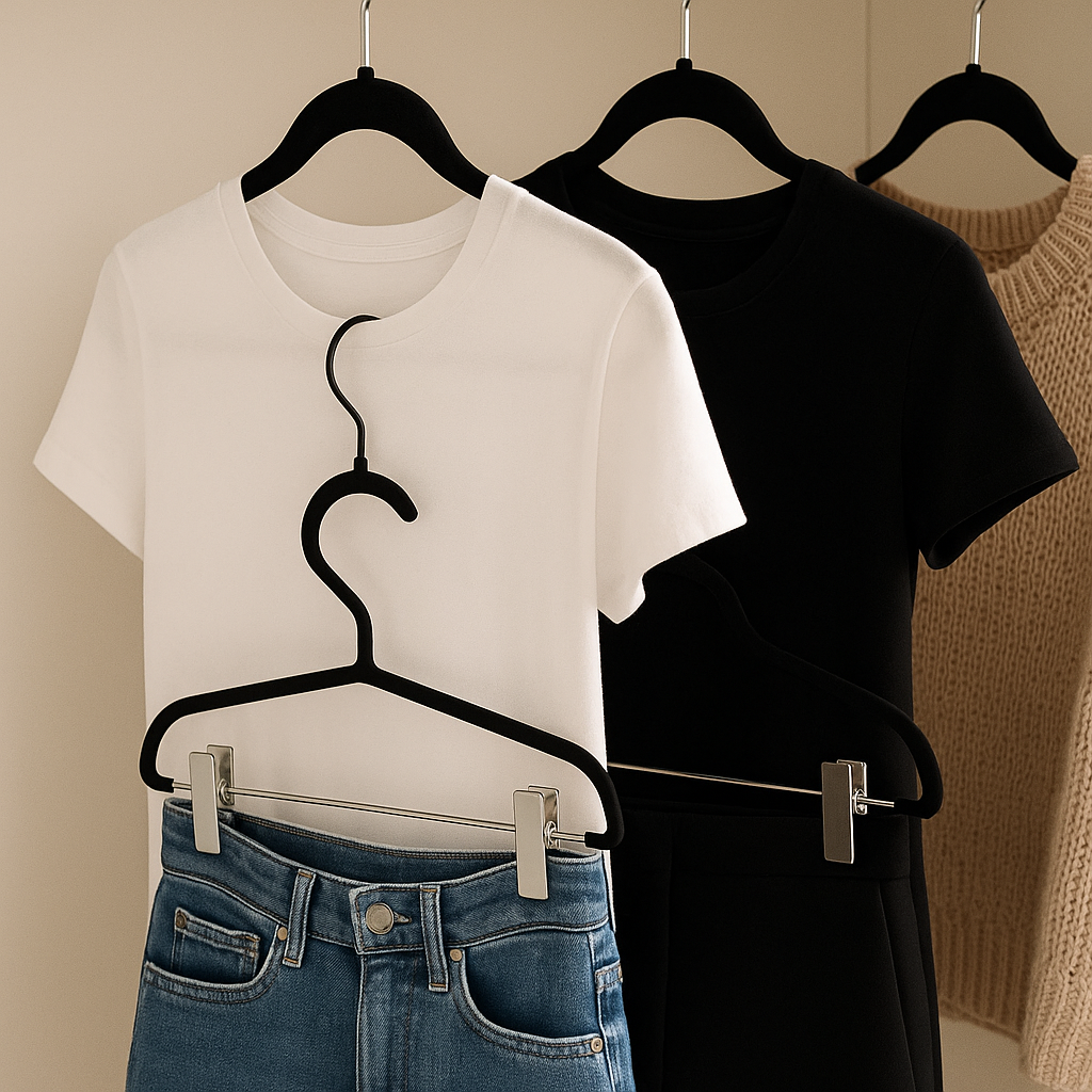 The hanger pairing that keeps outfits together without planning