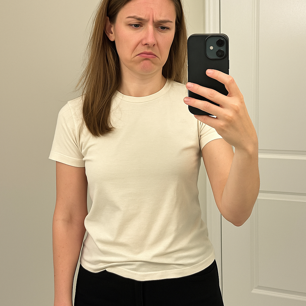 Do a 10-second mirror selfie with the 2x zoom