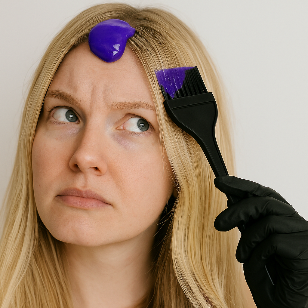 When purple shampoo isn't enough: the gloss-in-a-bottle move