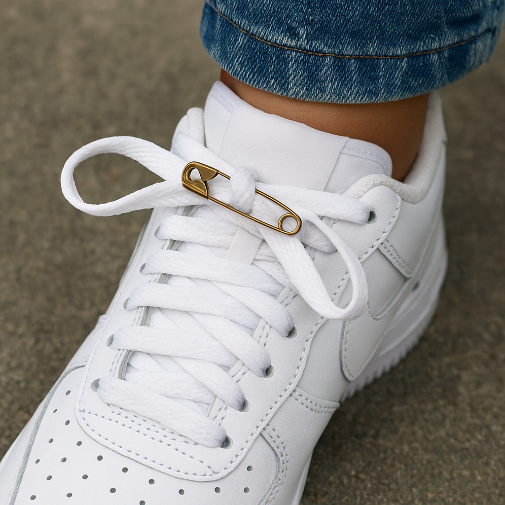 Lace-flip your sneakers when the tongue won't sit
