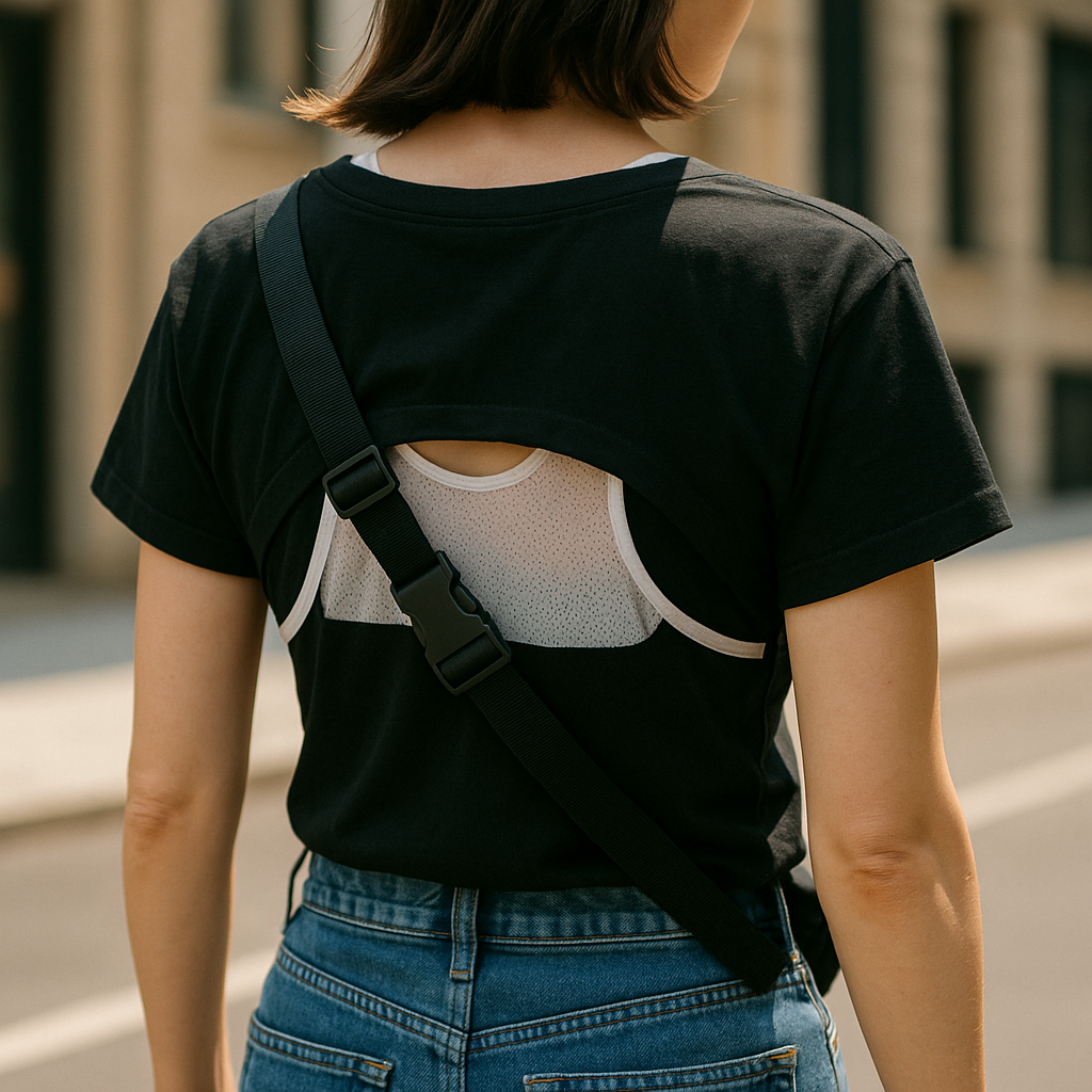 The hidden mesh layer that stops the back-sweat print